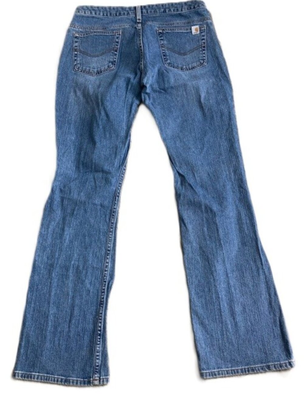 CARHARTT Curvy Fit Stretch Blue Denim Jeans Womens 8 x 34